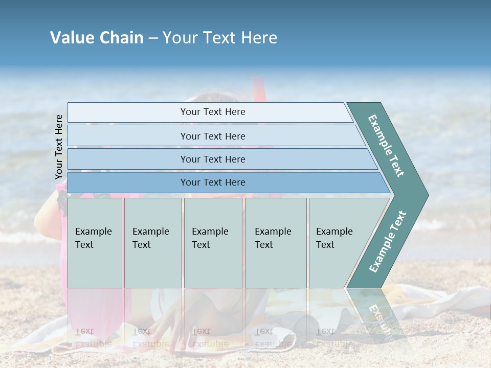 Kid Snorkeling Beauty PowerPoint Template
