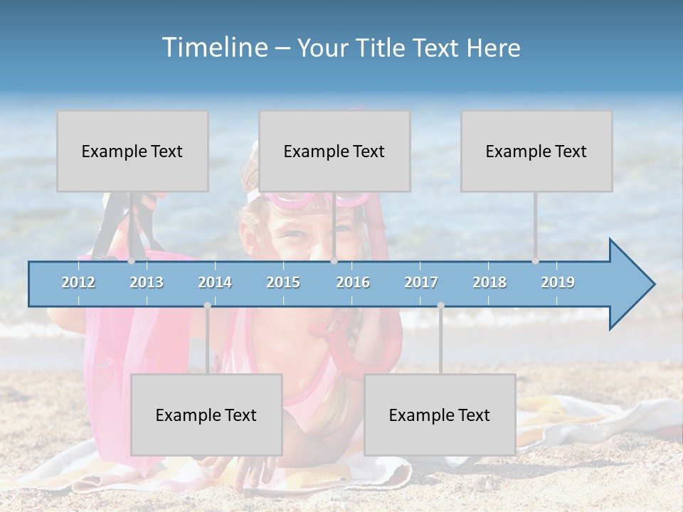 Kid Snorkeling Beauty PowerPoint Template