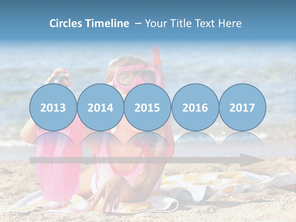 Kid Snorkeling Beauty PowerPoint Template