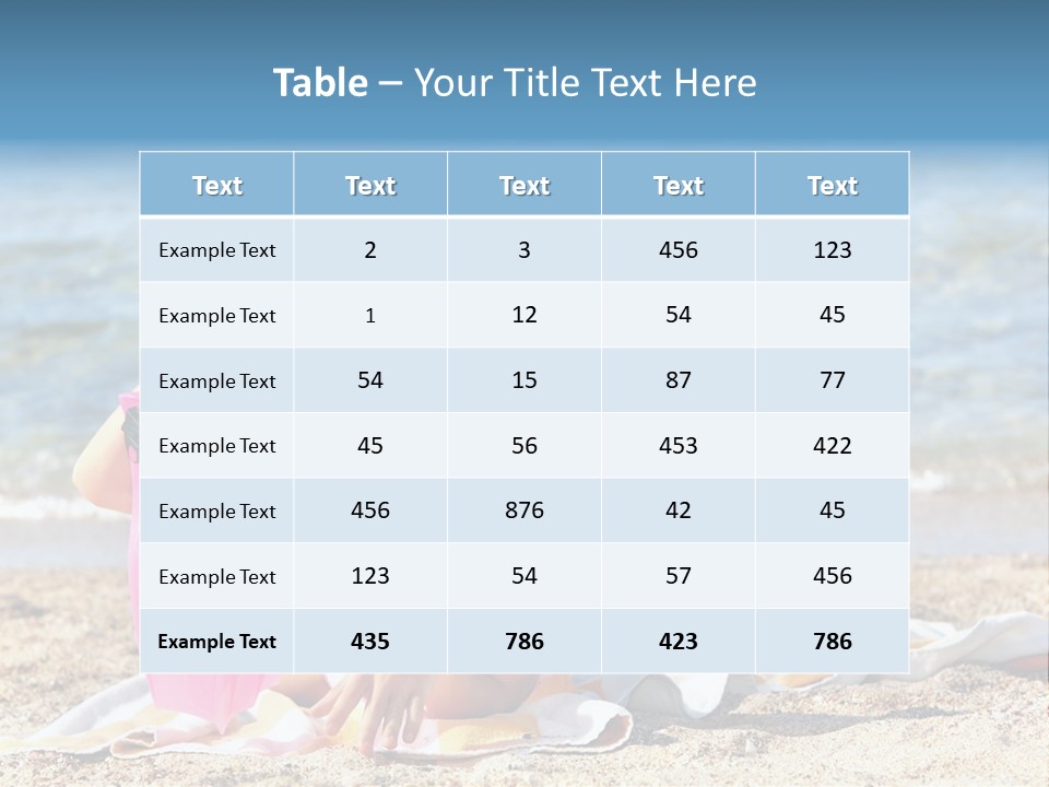 Kid Snorkeling Beauty PowerPoint Template