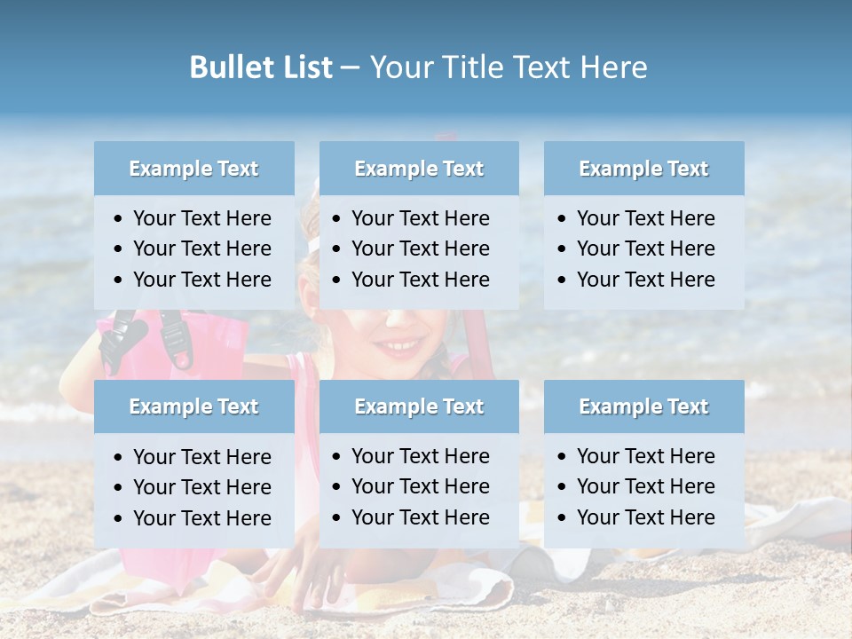 Kid Snorkeling Beauty PowerPoint Template