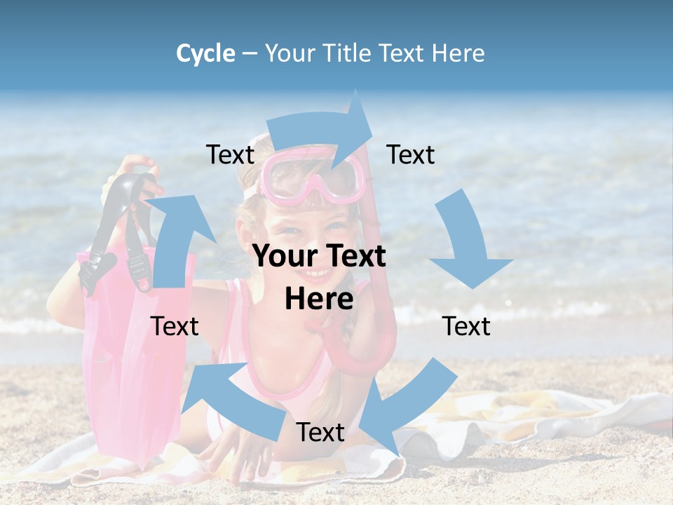 Kid Snorkeling Beauty PowerPoint Template