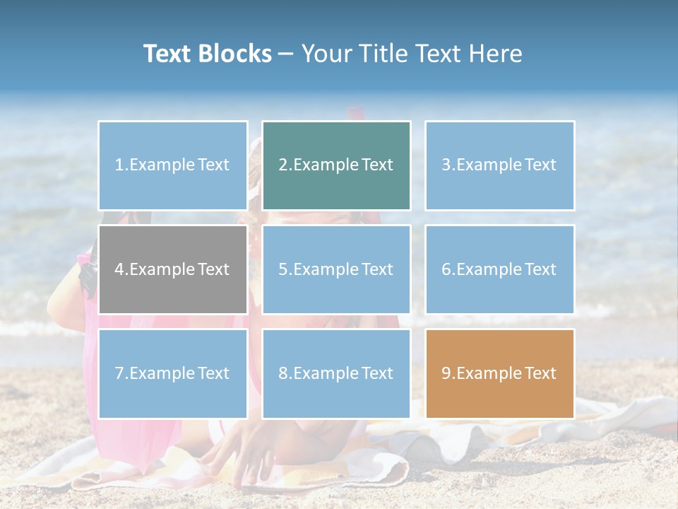 Kid Snorkeling Beauty PowerPoint Template