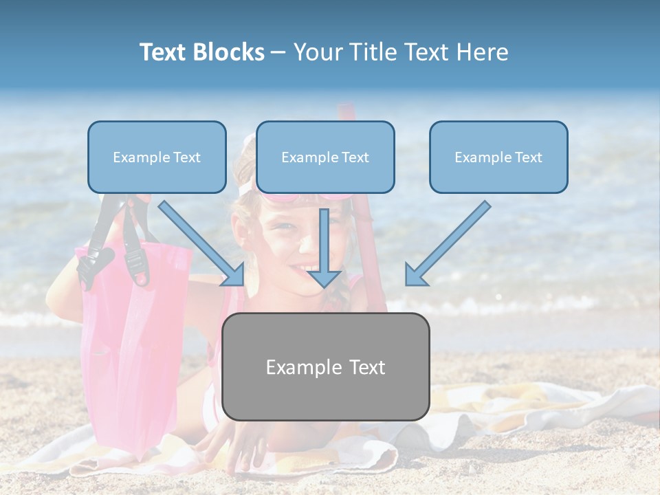 Kid Snorkeling Beauty PowerPoint Template