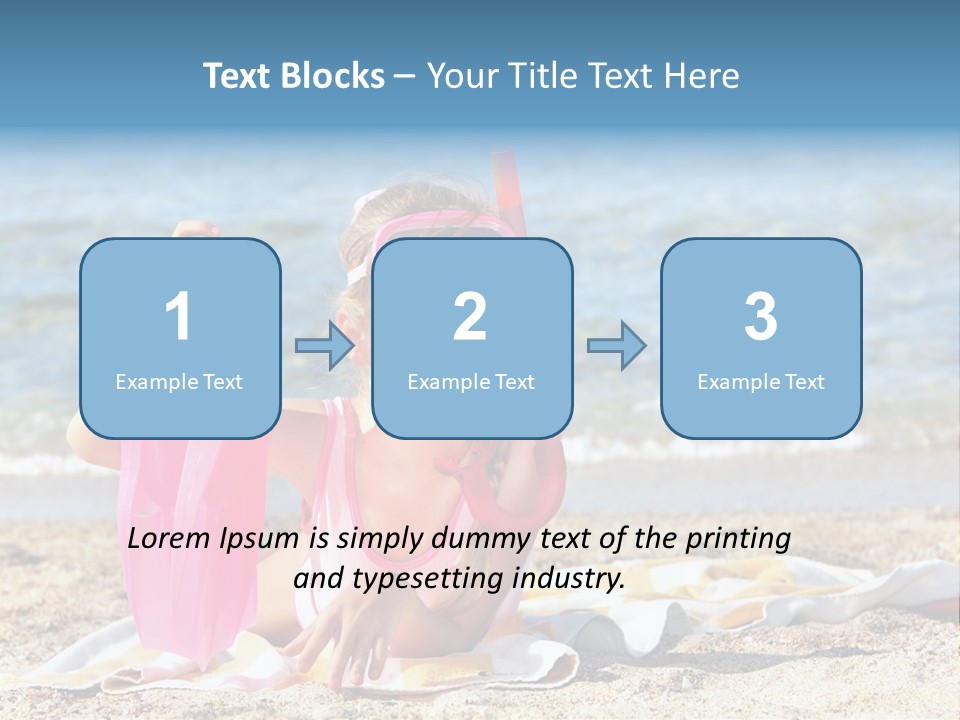 Kid Snorkeling Beauty PowerPoint Template