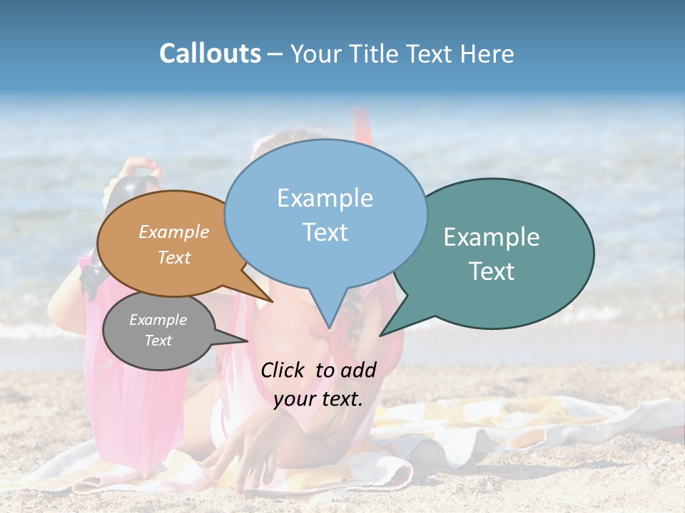 Kid Snorkeling Beauty PowerPoint Template