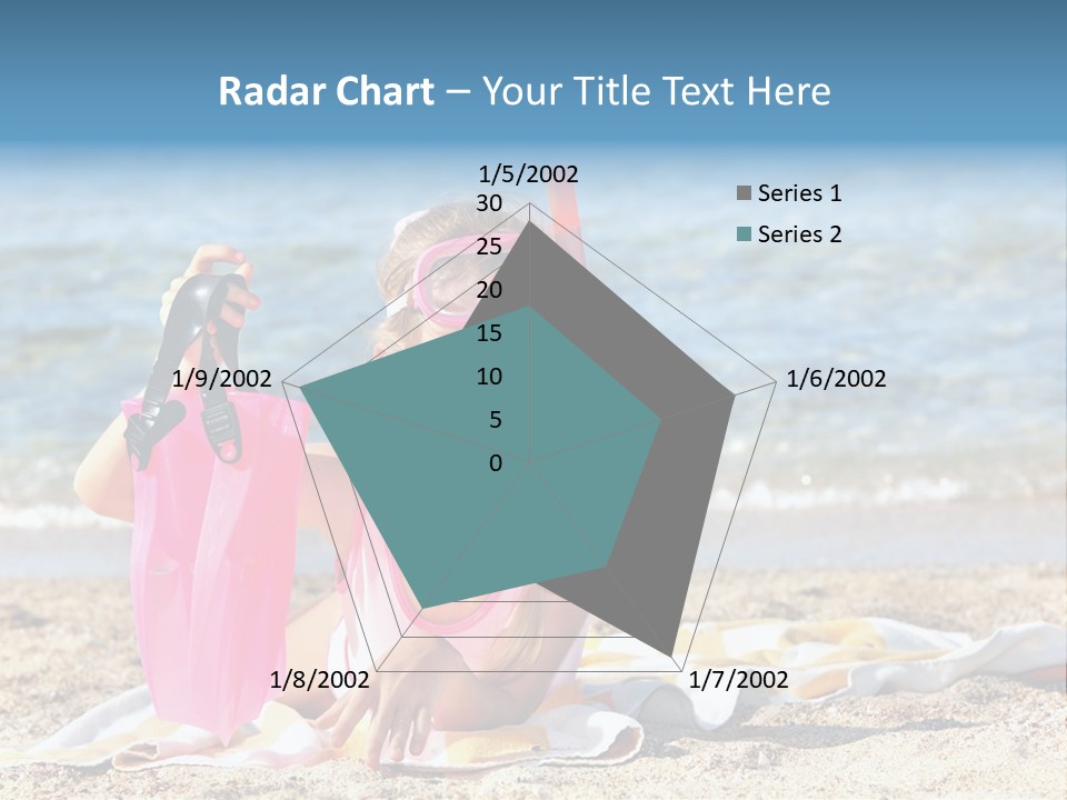 Kid Snorkeling Beauty PowerPoint Template