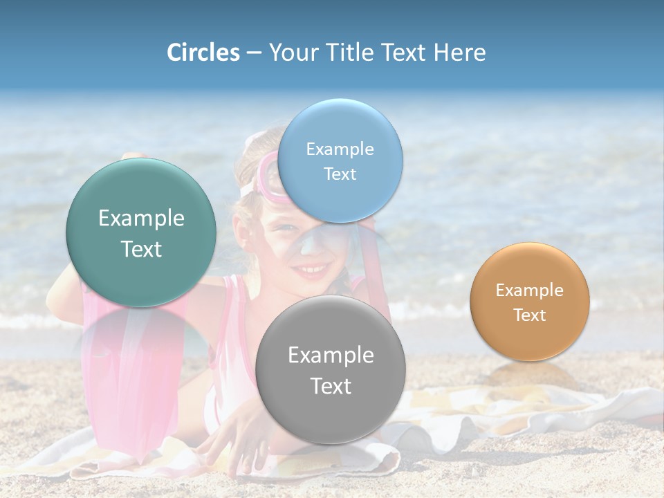 Kid Snorkeling Beauty PowerPoint Template