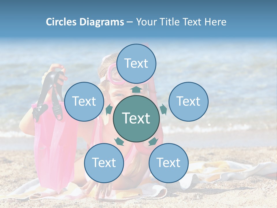Kid Snorkeling Beauty PowerPoint Template