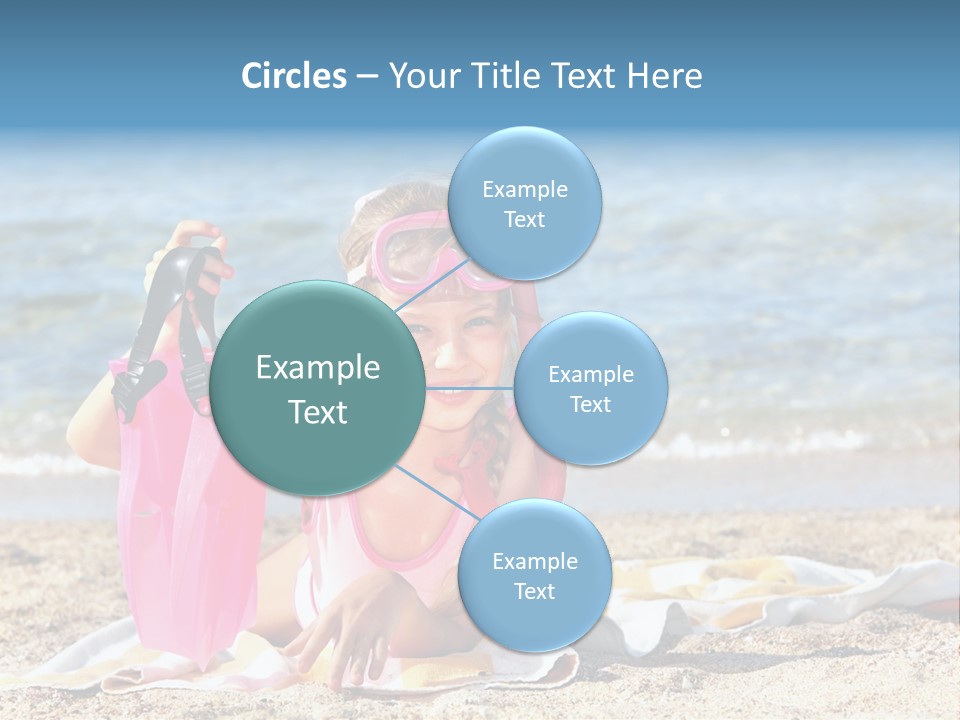 Kid Snorkeling Beauty PowerPoint Template