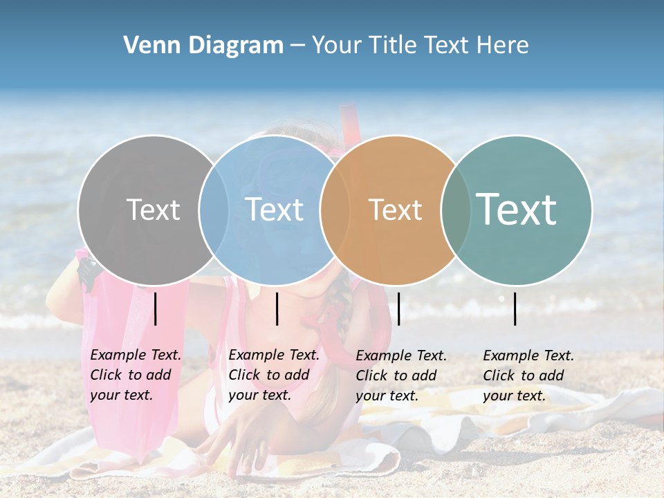 Kid Snorkeling Beauty PowerPoint Template