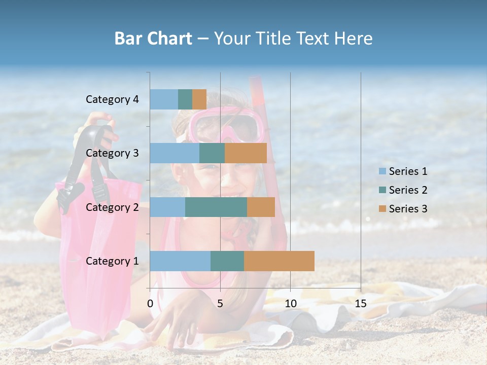 Kid Snorkeling Beauty PowerPoint Template