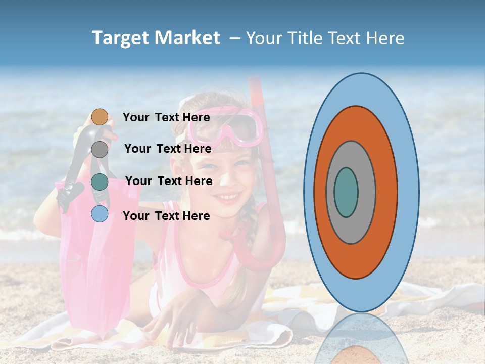 Kid Snorkeling Beauty PowerPoint Template