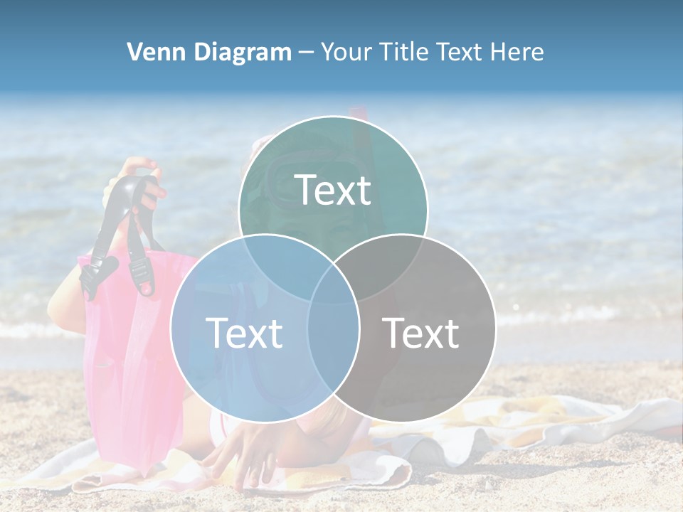 Kid Snorkeling Beauty PowerPoint Template