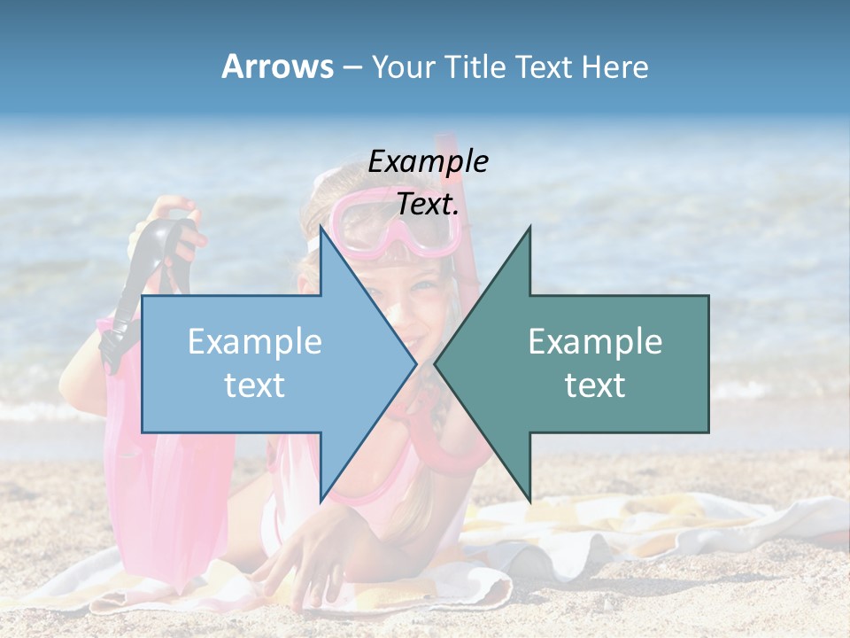 Kid Snorkeling Beauty PowerPoint Template