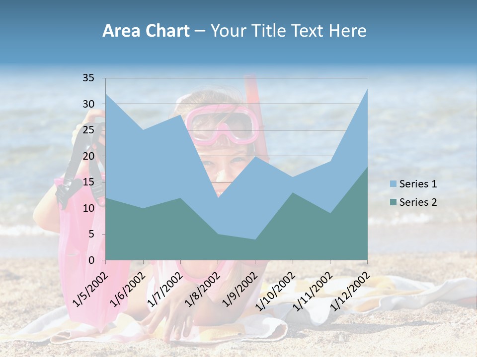 Kid Snorkeling Beauty PowerPoint Template