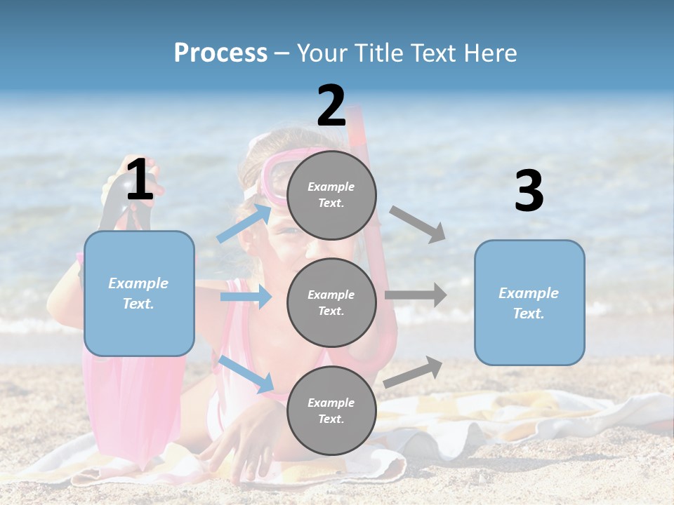 Kid Snorkeling Beauty PowerPoint Template