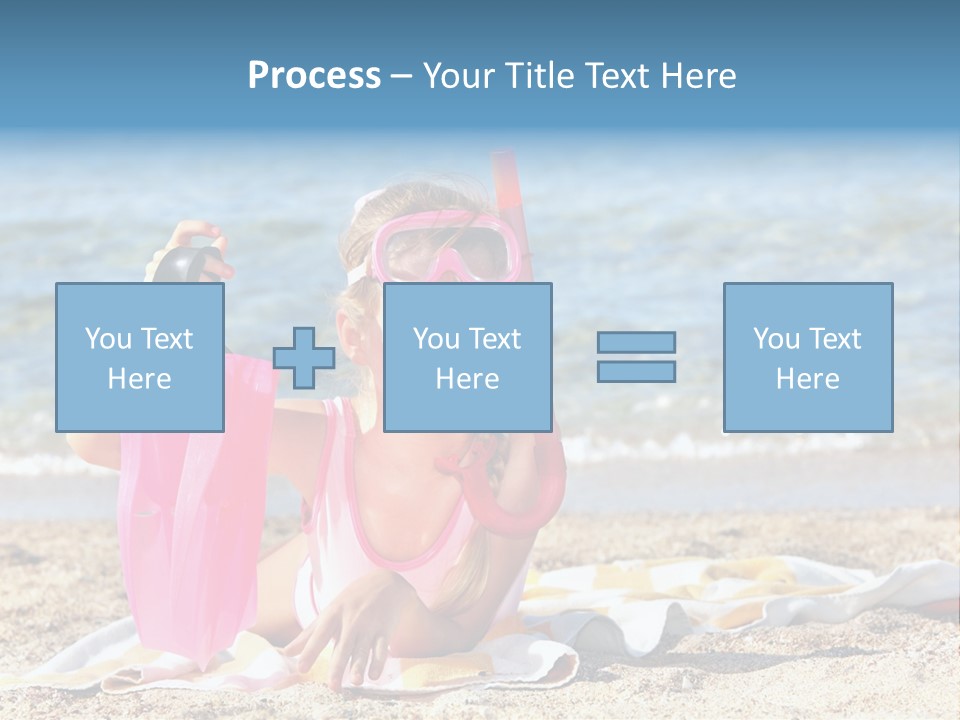Kid Snorkeling Beauty PowerPoint Template