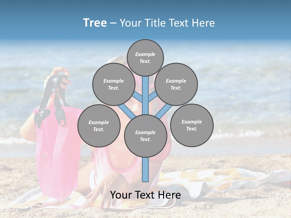 Kid Snorkeling Beauty PowerPoint Template