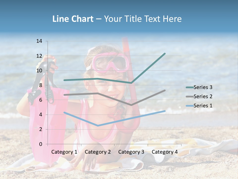 Kid Snorkeling Beauty PowerPoint Template