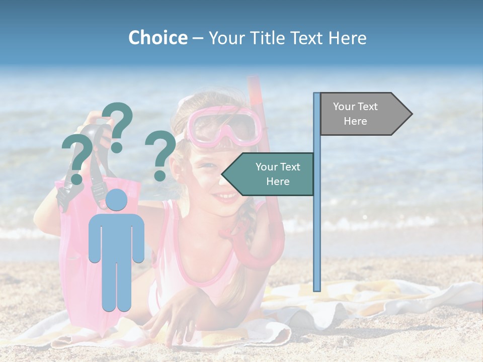 Kid Snorkeling Beauty PowerPoint Template