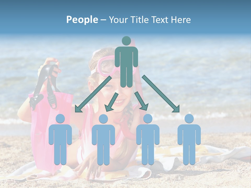 Kid Snorkeling Beauty PowerPoint Template