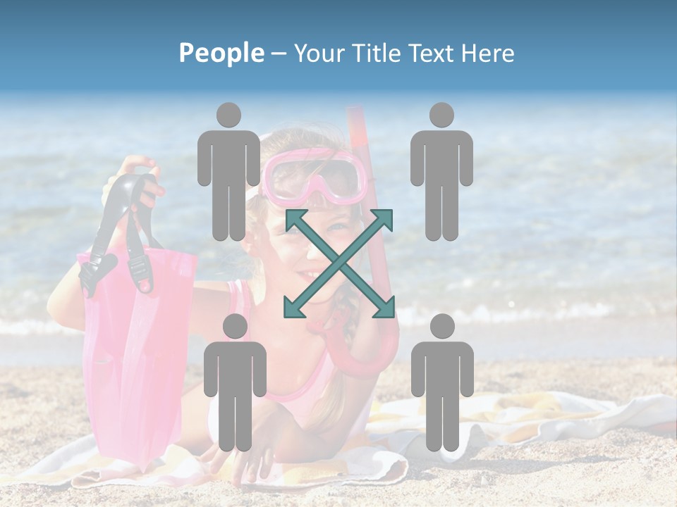 Kid Snorkeling Beauty PowerPoint Template