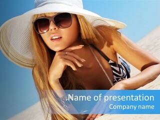 Blue Positive Rest PowerPoint Template