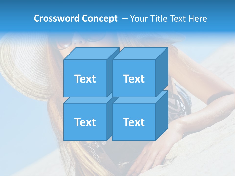 Blue Positive Rest PowerPoint Template