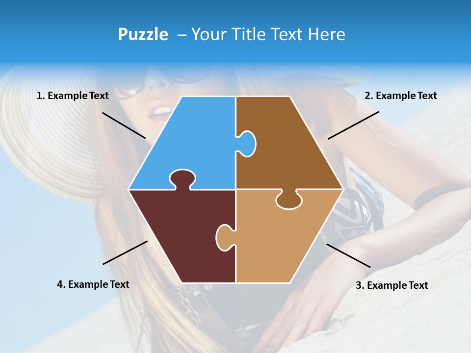 Blue Positive Rest PowerPoint Template