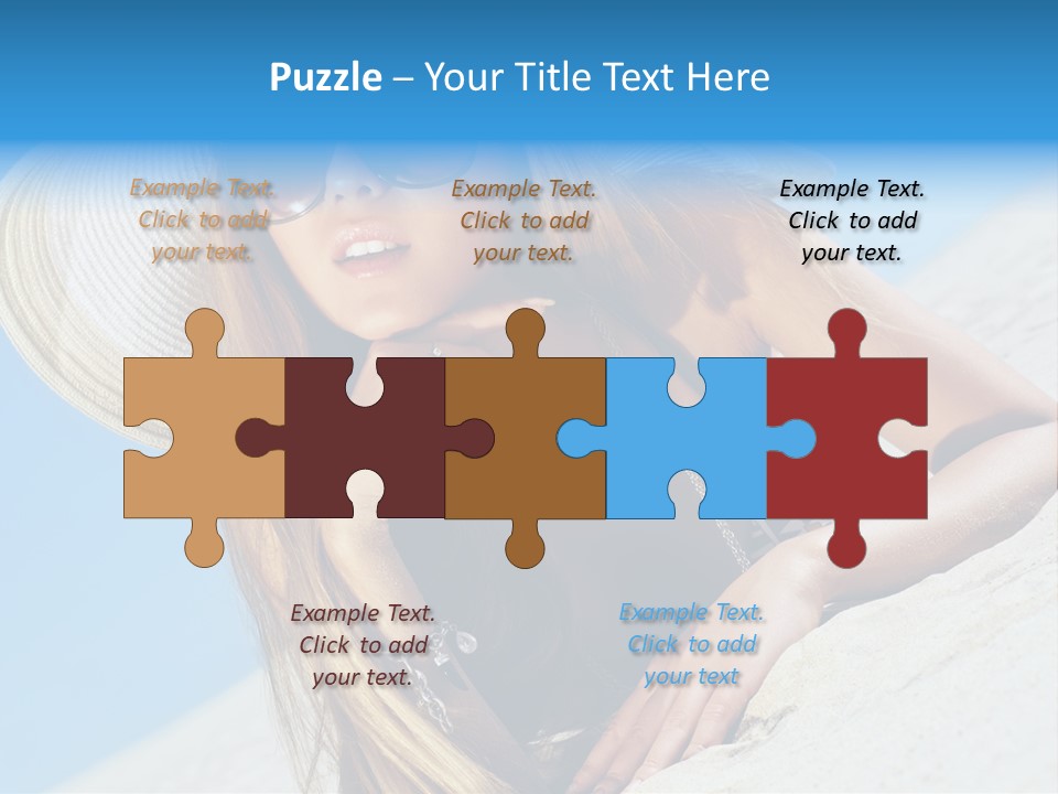 Blue Positive Rest PowerPoint Template