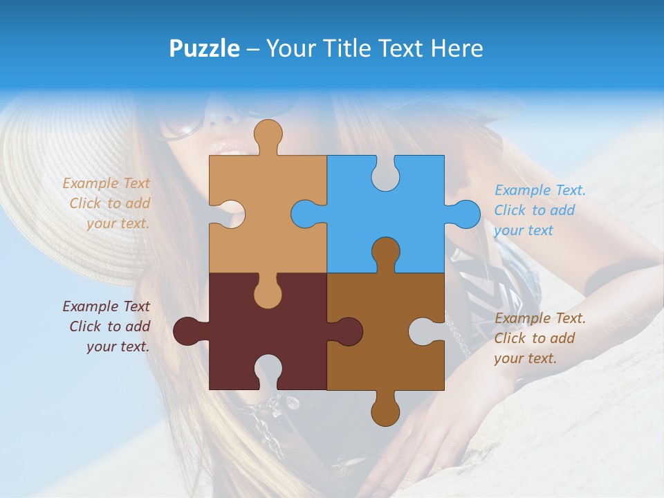 Blue Positive Rest PowerPoint Template