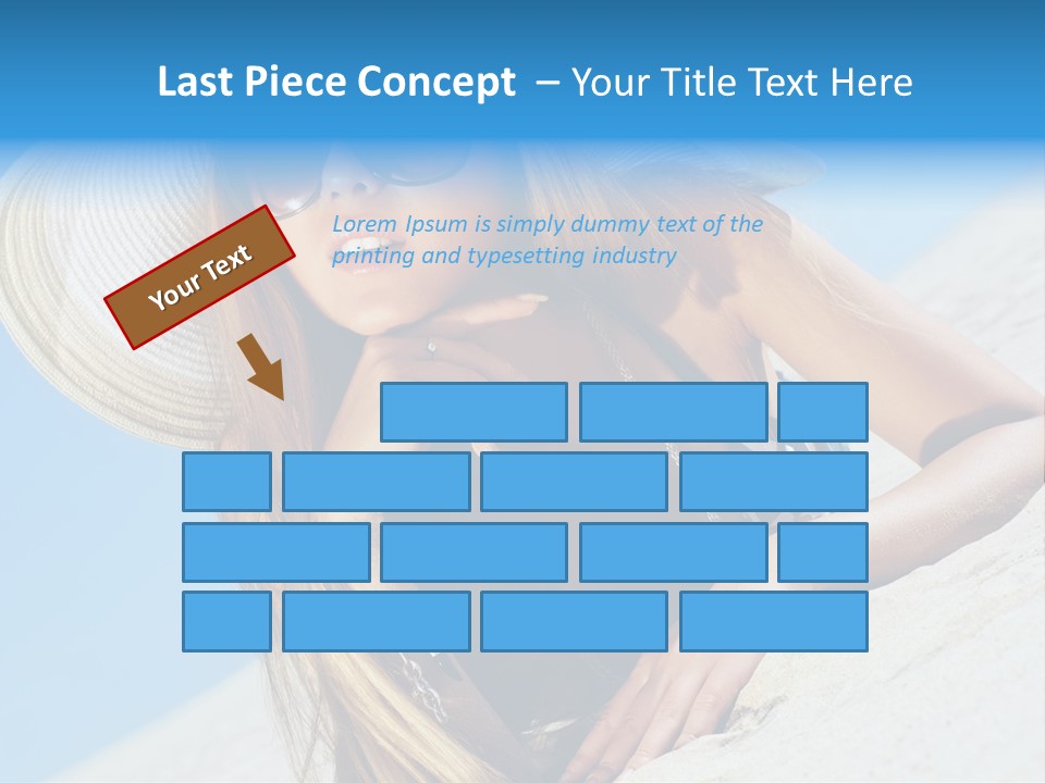 Blue Positive Rest PowerPoint Template