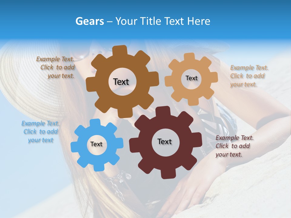 Blue Positive Rest PowerPoint Template