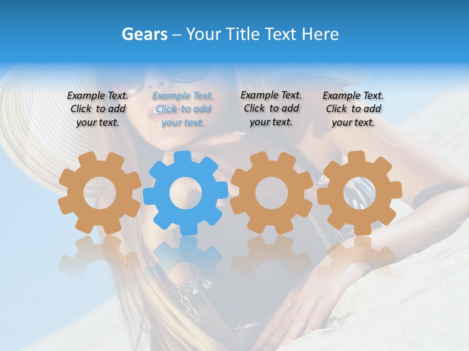 Blue Positive Rest PowerPoint Template