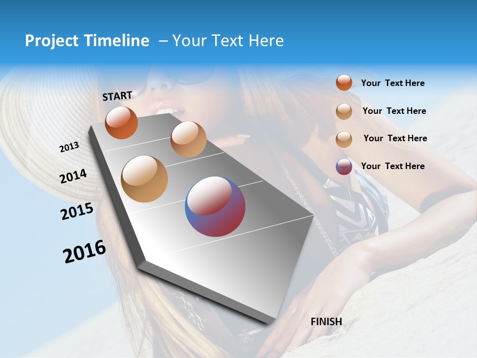 Blue Positive Rest PowerPoint Template