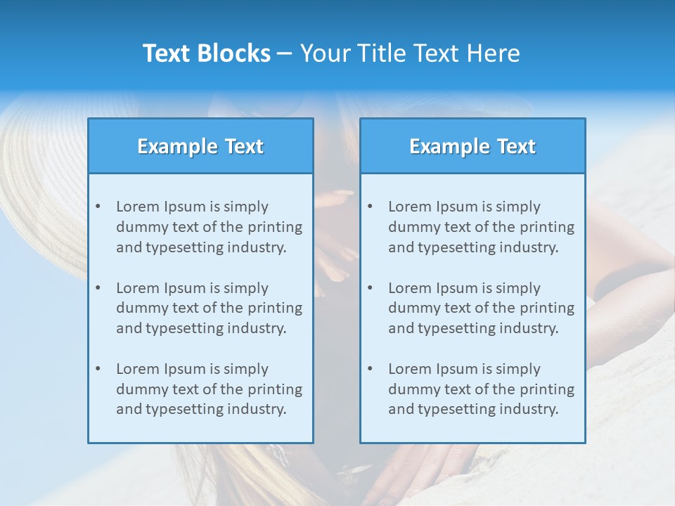 Blue Positive Rest PowerPoint Template