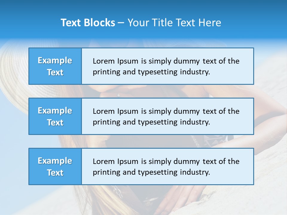 Blue Positive Rest PowerPoint Template