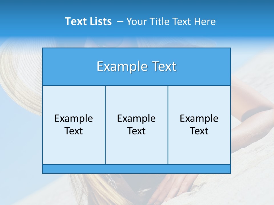 Blue Positive Rest PowerPoint Template