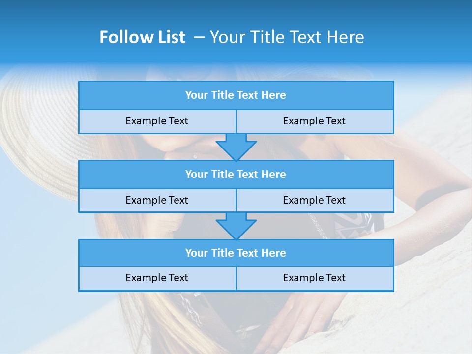 Blue Positive Rest PowerPoint Template
