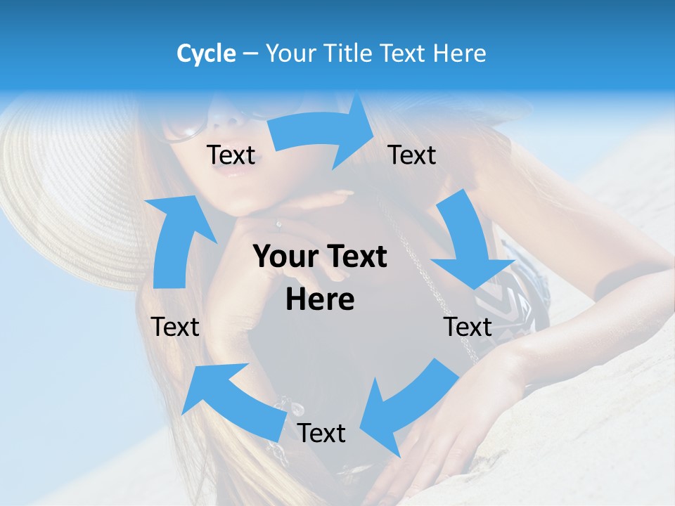 Blue Positive Rest PowerPoint Template