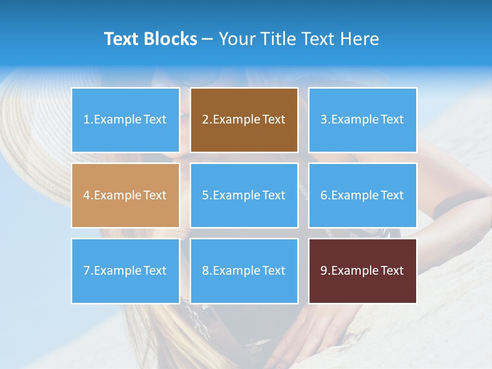 Blue Positive Rest PowerPoint Template