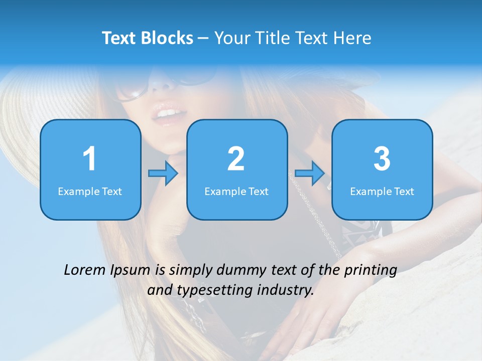 Blue Positive Rest PowerPoint Template