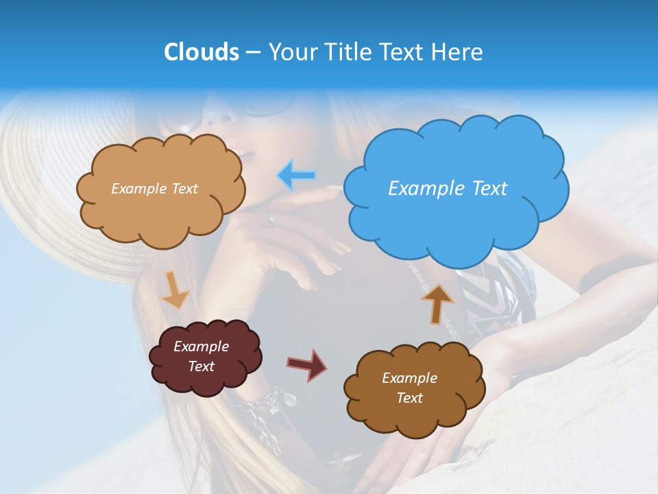 Blue Positive Rest PowerPoint Template