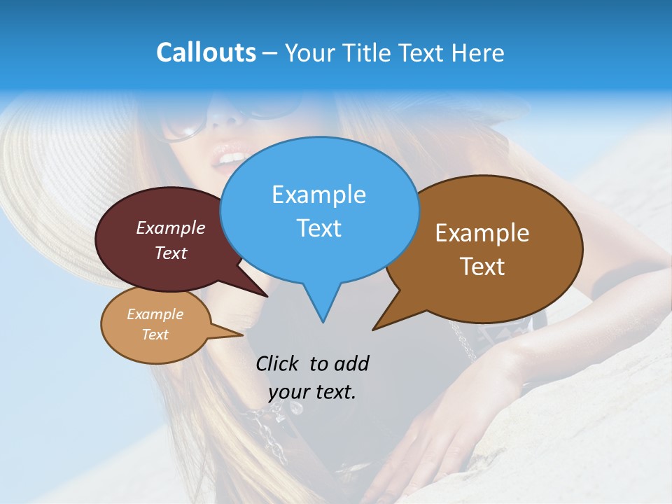 Blue Positive Rest PowerPoint Template