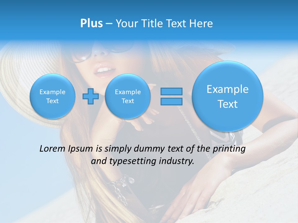 Blue Positive Rest PowerPoint Template