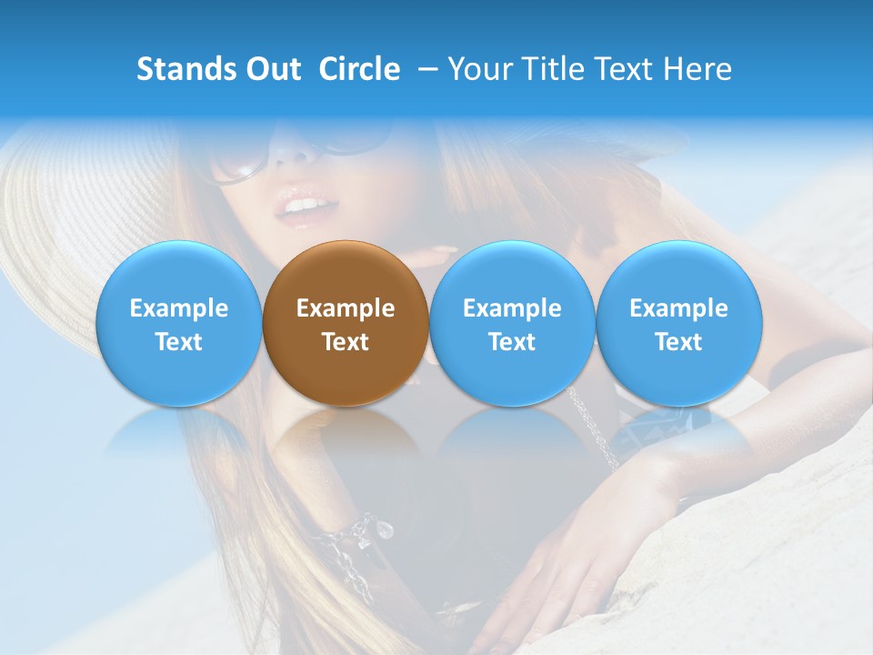 Blue Positive Rest PowerPoint Template