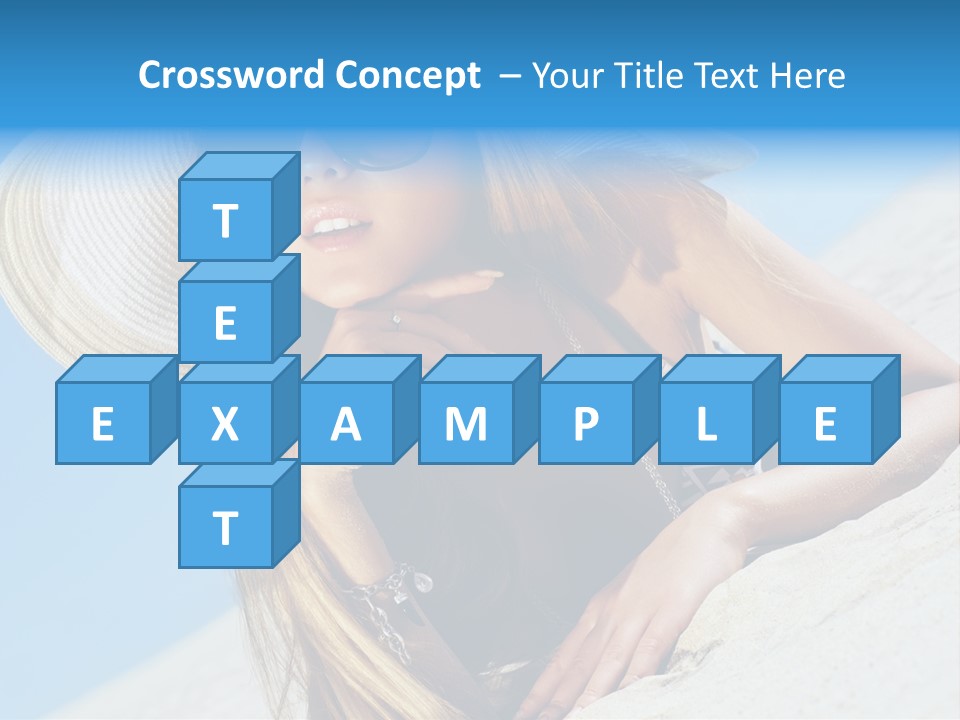 Blue Positive Rest PowerPoint Template