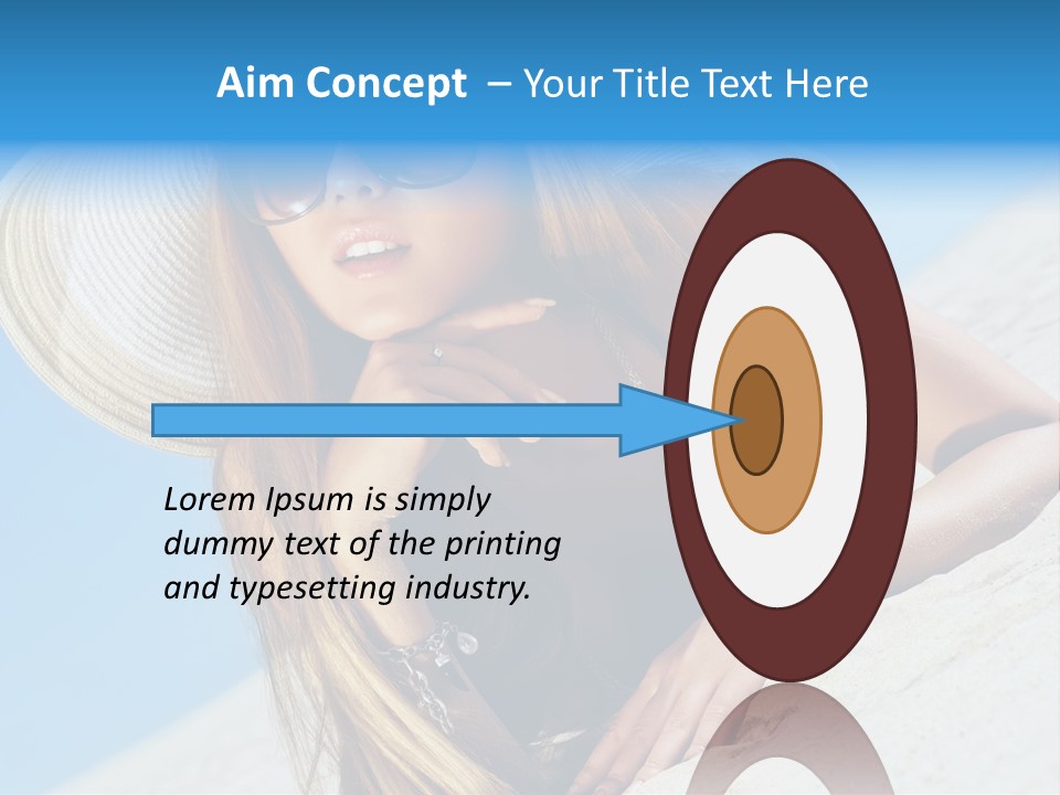 Blue Positive Rest PowerPoint Template