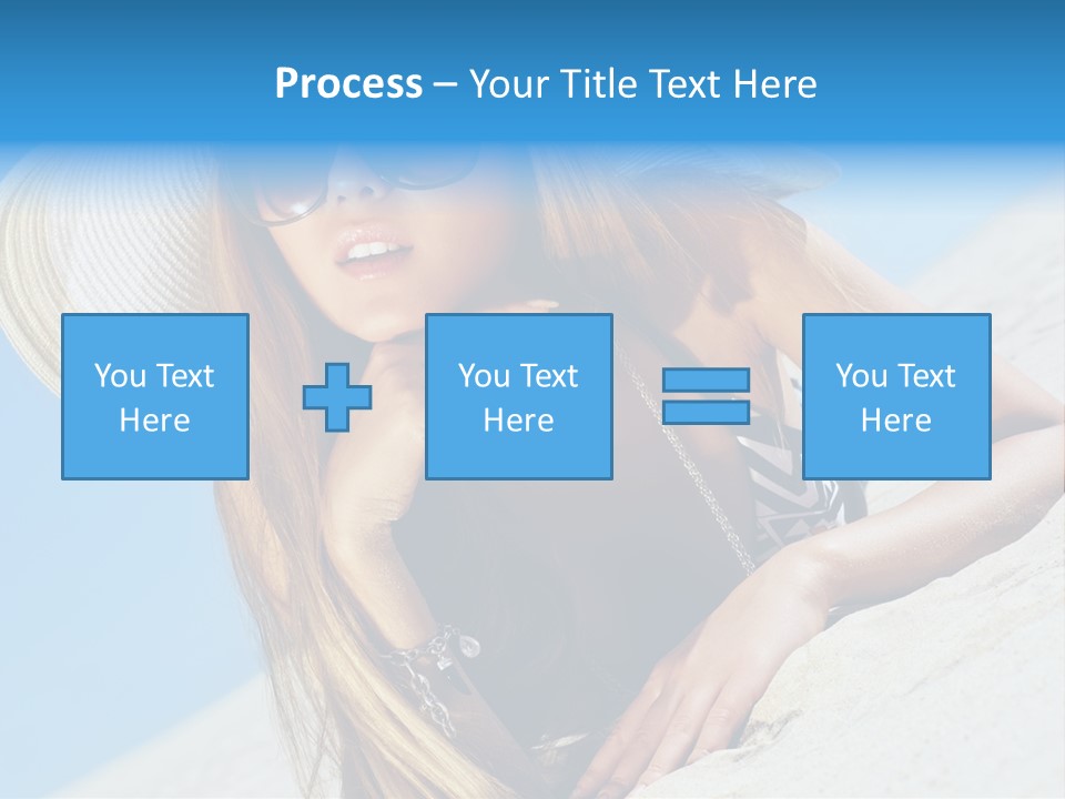 Blue Positive Rest PowerPoint Template